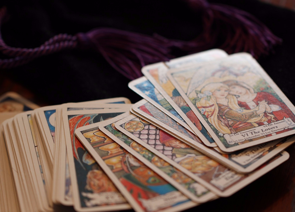 Desperate to Know Future, Woman Flips Tarot Card After Tarot Card After Tarot Card After Tarot Card