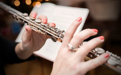 Flautist Running Out of Ideas While Recording Soothing Massage Music